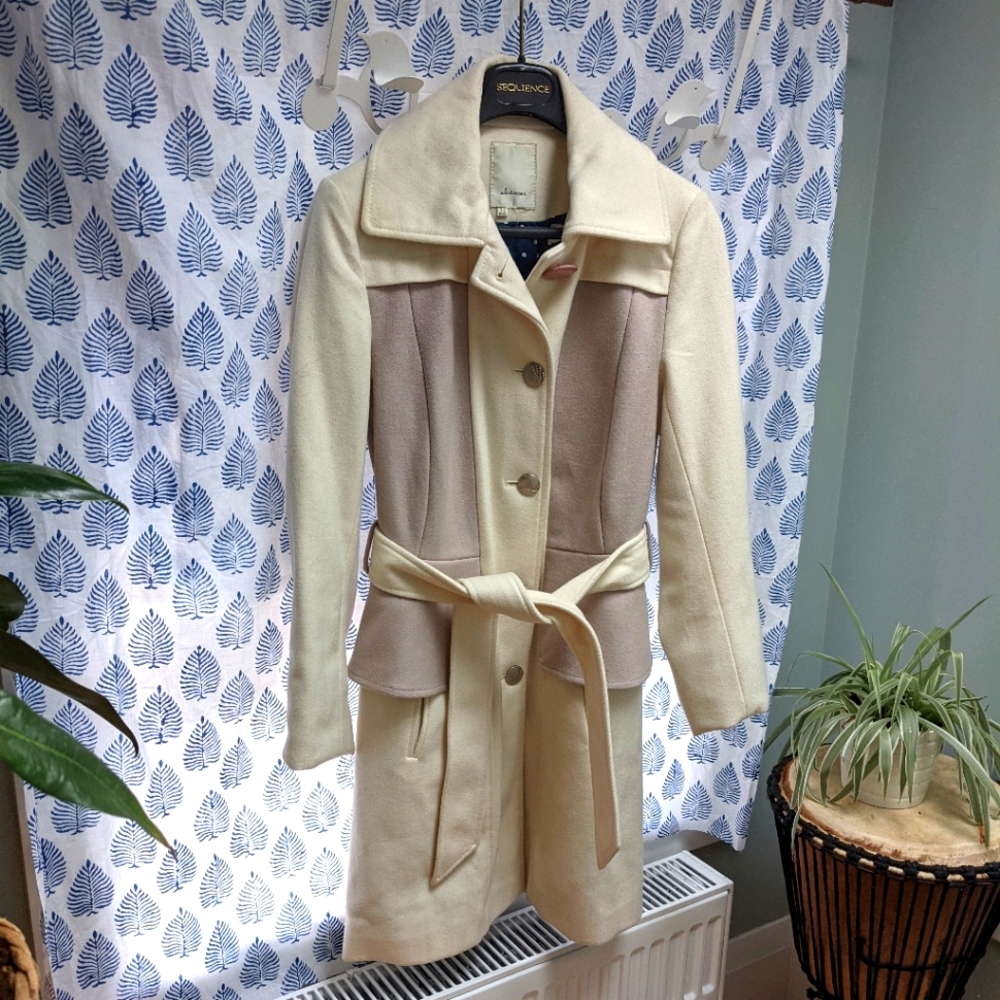 - Anthropologie wool trench coat size 2